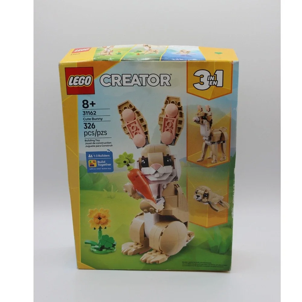 LEGO Creator 3-in-1 White Rabbit 31133 Building Set Bunny Seal Parrot 258 Pcs